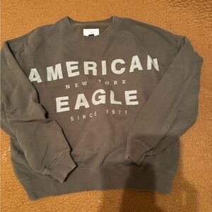 American Eagle Outfitters womens green Crewneck Sweater